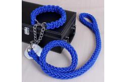China Adjustable Eight Strand Woven Dog Collar Leash Explosion Proof Nylon Pet Leash supplier
