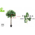 Fire Retardant Aesthetic Faux Ficus Plant , 8ft Artificial Palm Tree In Green