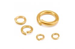 China DIN125 DIN127 GB93 Brass Copper Spring Lock Washers Metric H65 Brass Spring Washer supplier