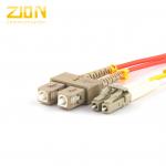 Gigabit Ethernet SC to LC Duplex Multimode 62.5 / 125 μm Fiber Optic Patch Cord for sale