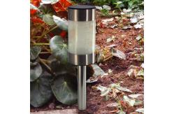 China White Solar Pathway Bollard Light / Stainless Steel LED Bollard Lights Warm White supplier