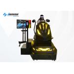 Black And Yellow VR Racing Simulator / Virtual Reality Racing Car for sale
