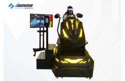 China Black And Yellow VR Racing Simulator / Virtual Reality Racing Car supplier