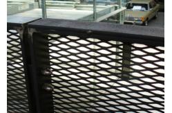 China 2.5mm Thickness Expanded Diamond Mesh Metal Fence With Painting With Frame supplier