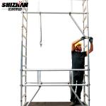 H FRAME Construction Site Lightweight Aluminum Scaffolding With Clamps