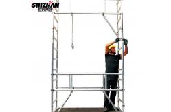 China H FRAME Construction Site Lightweight Aluminum Scaffolding With Clamps supplier