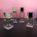 30ML Perfume Subpackage Bottle 50ML Spray Acrylic Cap Square Glass for sale
