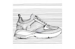China Breathable Womens Custom Trainers Non Slip  With MD Outsole supplier