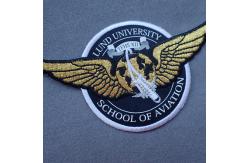 China Animal Shape Black Embroidery Custom Clothing Patches supplier