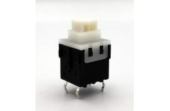 China RoHS Push Button On Off SPST DIP Self Locking Unlocked Switch supplier