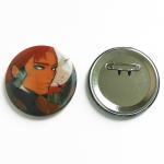 Custom Printed Logo Round 3D PET Badge For Shoes Hats No Toxic
