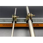 Gold Electro Galvanized TPE Cushioned Pipe Clamps SS316 1/4 for sale