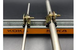 China Gold Electro Galvanized TPE Cushioned Pipe Clamps SS316 1/4 supplier