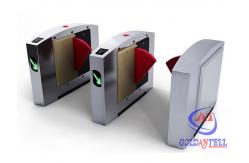 China Anti Punching Dual Channels 0.6s Biometric Flap Barrier Gate supplier