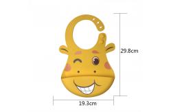 China Baby Feeding Set Silicone Bibs And Bowls Giraffe Shape BPA Free Customized supplier