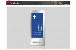 China 5'' Vertical 7 Segment LED Display Elevator Display With Blue Background supplier