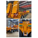 CIMC 6-axis 60 T 80 120 Tons Lowbed Semi Trailer for sale