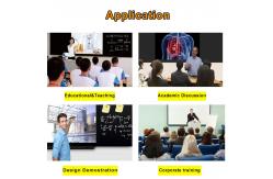 China Intelligent Digital Blackboard Wireless 85 Inch Dual System Teaching Solution supplier