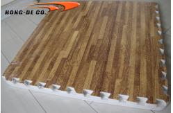 China Non toxic 3/8 Dark Oak Wood Grain Interlocking Floor Mats supplier