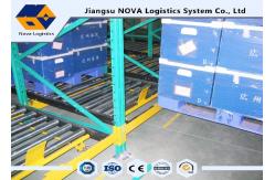 China Perishable Goods Gravity Feed Pallet Racking , Double - Deep Gravity Flow Shelving Systems supplier