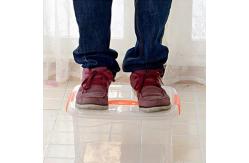 China 12L 18L 24L Clear Plastic Storage Bins Transparent Plastic Container Box supplier