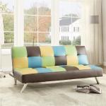 Colorful Fold Up Sleeping Sofa Bed Office , Living Room Hideaway Bed Couch 22kg for sale
