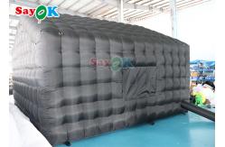 China Custom Black Large 20ft Inflatable Air Tent Portable Party LED Lighting supplier