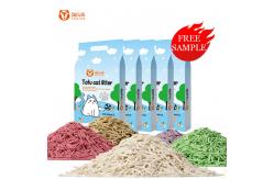China Flushable Tofu Dustless Kitty Litter Odor Control No Dust Clumping Cat Litter supplier