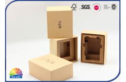 China Eco Friendly Paper Gift Box Kraft Brown 1C Printing With EPE Foam Tray supplier