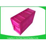 Warehouse Plastic Stackable Containers Big Capacity Space Saving Foldable Transport