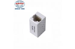 China Small Rj45 Inline Keystone Coupler Cat5e Cat6 Cat6A Utp supplier