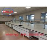 Multiple Cabinet Chemistry Laboratory Workbenches with C Shaped Frame DTC105 Deg Hinges and Chemical Resistant Laminate for sale