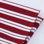 Pure Cotton Stretch Stripe Fabric , 175cm Lightweight Organic Striped Fabric for sale