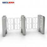 Security Access Control Full Height Sliding Gate With Acess Control Turnstile Barrier Gate