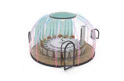 China Diameter 5.5m Small Bubble Tent PC Polycarbonate Garden Dome Bubble Tent supplier