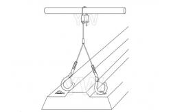China Adjustable LED Panel Suspension Kit Mounting Hardware For Linear Fixtures supplier