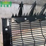 2.4M High Black Powder Coating Security Perimeter 358 Prison Fence Panel With Spike for sale