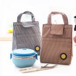 Lightweight Foldable Canvas Food Insulated Lunch Cooler Bags for sale