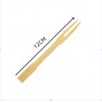 3.5 Mini Disposable Bamboo Cutlery Fruit Fork For Cocktail Party 1000pcs for sale