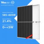 120 Cells Trina Solar Panel 585W-605W Mono PERC Solar Panel Solar Power for sale