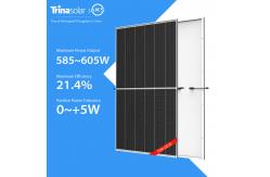 China 120 Cells Trina Solar Panel 585W-605W Mono PERC Solar Panel Solar Power supplier