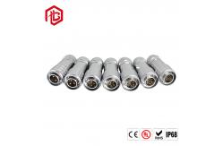 China M12 Industrial Metal Waterproof Connector With 2-8Pin Straight Head Aviation Plug supplier