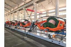 China 1000mm 1+6 PLC Control Skip Strander Machine For Data Cable Backtwist supplier