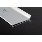 Silver Flat Aluminium Skirting 150mm Electrophoresis GB Approved for sale