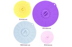 China 4 Pack Reusable Airtight Seal Silicone Suction Lids For Bowls,Pots,Cups supplier