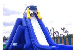 China Creative Large Inflatable Dry and Wet Slides With Quadruple Stitching supplier