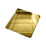 Cold Rolled Stainless Steel Plate Sheet 201 304 Golden Color Mirror 8K Decorative for sale