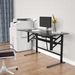 Height Adjustable Sit Stand Table Pneumatic Lifting Desk Standing Desk