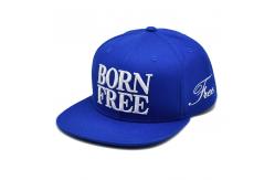 China Custom Embroidery Logo 6 Panel Cotton Snapback Hats Unstructured Flat Bill Snapback Caps supplier