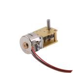 Multiple Gear Ratio Double Stacked 15mm Stepper Motor With Worm Gearbox for sale